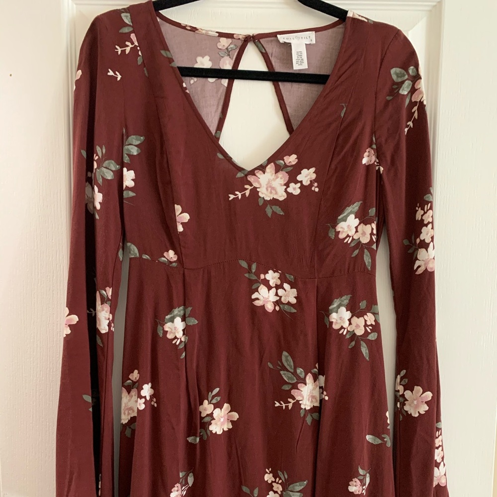 Floral long sleeve dress